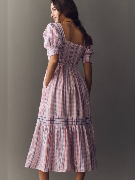 Anthropologie Dresses & Skirts - NWT Size M - By Anthropologie Peregrine Cotton Puff-Sleeve Midi Dress (US$ 188)